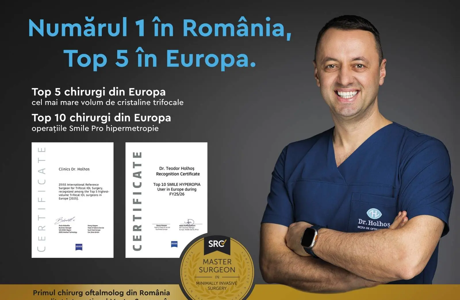 Dr. Teodor Holhoș, primul chirurg oftalmolog român în topul european