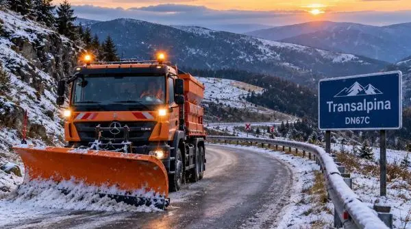Transalpina închisă temporar din cauza ninsorii abundente